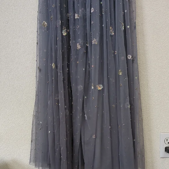 Needle & Thread Blue Embellished Maxi Dress - Picture 5 of 8